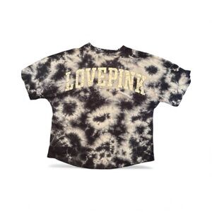 Victoria's Secret Black and White Tie-Dye Tee